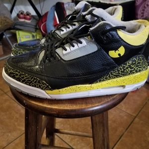 "Wutang clan" custom air Jordan 3s